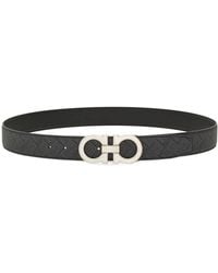 Ferragamo - Gancini Leather Belt - Lyst