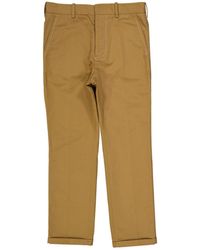 Marni - Pantalones delgados de algodón - Lyst
