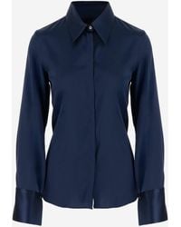 F.it - Stretch Silk Shirt - Lyst