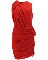 Magda Butrym - Draped One-Shoulder Mini Dress - Lyst