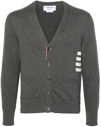 Thom Browne - 4Bar Cotton Cardigan - Lyst