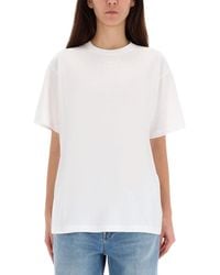 Gucci - T Shirt With Logo Embroidery - Lyst