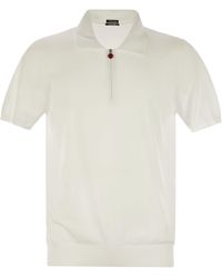 Kiton - Short-Sleeved Polo-Zip - Lyst