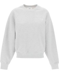 Ami Paris - Organic Cotton Creewneck Sweatshirt - Lyst