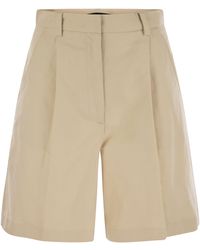 Weekend by Maxmara - Ecuba Baumwoll- und Leinen -Bermuda -Shorts - Lyst