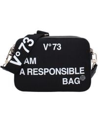 V73 - Borse A Tracolla Responsibility Bis Donna Poliestere Nero - Lyst
