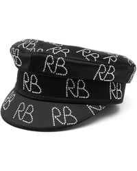 Ruslan Baginskiy - Baker Boy Logo Strass Hat - Lyst