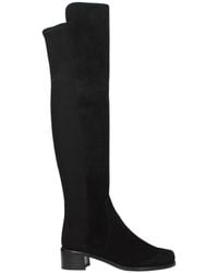 Stuart Weitzman - Stivali Reserve Donna Camoscio Nero - Lyst