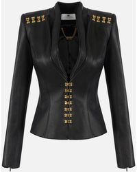 Elisabetta Franchi - Chaqueta con ganchos joya de - Lyst