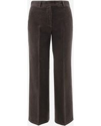 QL2 Donna - Wide Leg Corduroy Pants - Lyst
