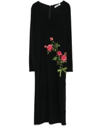 Vivetta - Floral Embroidered Midi Dress - Lyst