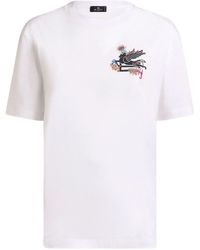 Etro - Pegasus Motief T -shirt - Lyst