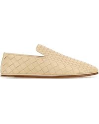 Bottega Veneta - Sand Nappa Leather Sunday Loafers - Lyst