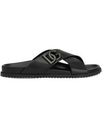 Dolce & Gabbana - DG -Logo rutschen Sandalen - Lyst