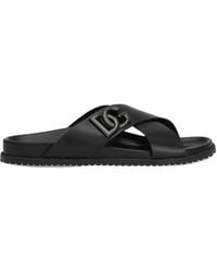 Dolce & Gabbana - Dg Logo Sandals - Lyst