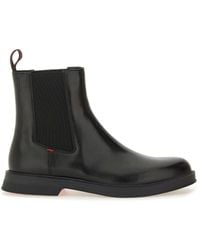 HUGO - Leather Chelsea Boot - Lyst