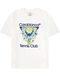 CASABLANCA - Graphic Crew Neck T-Shirt - Lyst