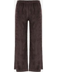F.it - Ribbed Stretch Nylon Trousers Polyester - Lyst