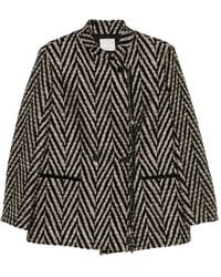 forte_forte - Chevron Oversized Jacket - Lyst