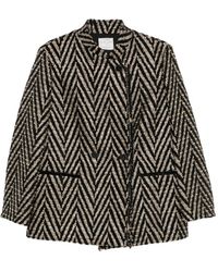 forte_forte - Forte Chaqueta extragrande con chevrón Forte - Lyst