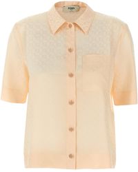 Fendi - Ff Zijde Shirt - Lyst