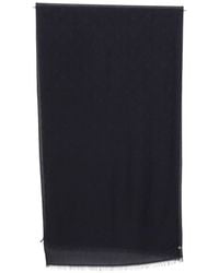 Emporio Armani - Cotton Blend Scarf - Lyst