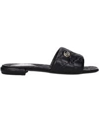 Gucci - Slides And Clogs Leather - Lyst