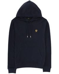 Belstaff - Cotton Hoodie With Adjustable Drawstring - Lyst