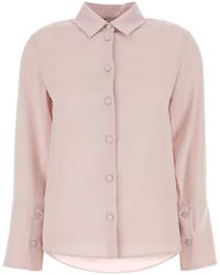 Max Mara - Pastel Stretch Silk Oliera Shirt - Lyst
