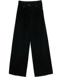 forte_forte - Flocked Cotton 5 Pockets Pants Clothing - Lyst