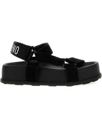 Moschino - Wildleder Sandalen - Lyst