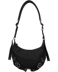 Givenchy - Zwarte Nylon Crossbody Tas Met Logo - Lyst
