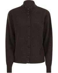 Peserico - Cardigan avec boutons en laine, en soie et en cachemire - Lyst