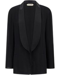 Alberta Ferretti - Georgette Blazer - Lyst