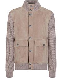 Brunello Cucinelli - Leather Bomber Jacket - Lyst