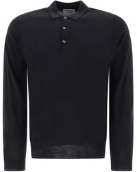 John Smedley - "Belper" Merino Wool Polo Shirt - Lyst