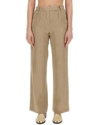 Alysi - Linen Pants - Lyst