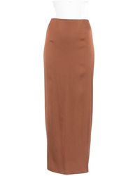 Silk95five - French Tie Silk Skirt - Lyst