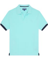 Vilebrequin - Organic Cotton Polo Shirt With Contrast Trims And Embroidered Logo - Lyst