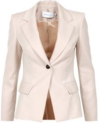 SIMONA CORSELLINI - Jackets Cream - Lyst