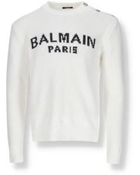 Balmain - Pullover von Cotton Logo - Lyst