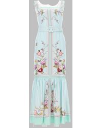 Self-Portrait - Chic Linen Cotton Dress For - Lyst