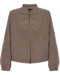 Emporio Armani - Veste Bomber À Logo Brodé - Lyst