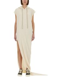 Rick Owens - Relaxed Maxi Dress With Hood - Lyst