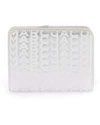 Marc Jacobs - De Monogram Metallic Mini Compact Wallet - Lyst
