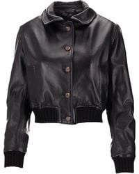 LA ROSE - Leather Jacket Nappa - Lyst