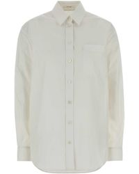 The Row - Gavina Poplin Shirt - Lyst
