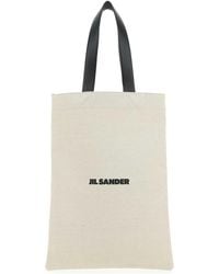 Jil Sander - Sand Canvas Shopping Bag - Lyst