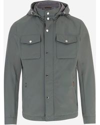 Moorer - Technical Fabric Jacket With Hood - Lyst