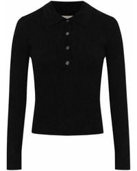 MICHAEL Michael Kors - Long-Sleeved Polo Shirt - Lyst